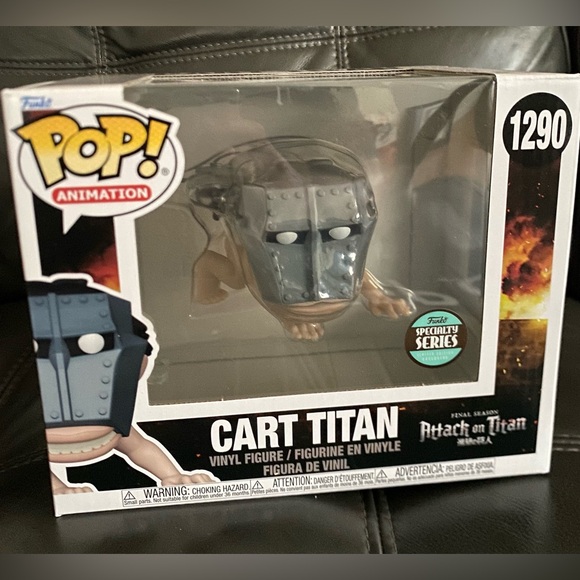 Funko Pop! Animation: Attack On Titan Cart Titan #1290 - Picture 1 of 4